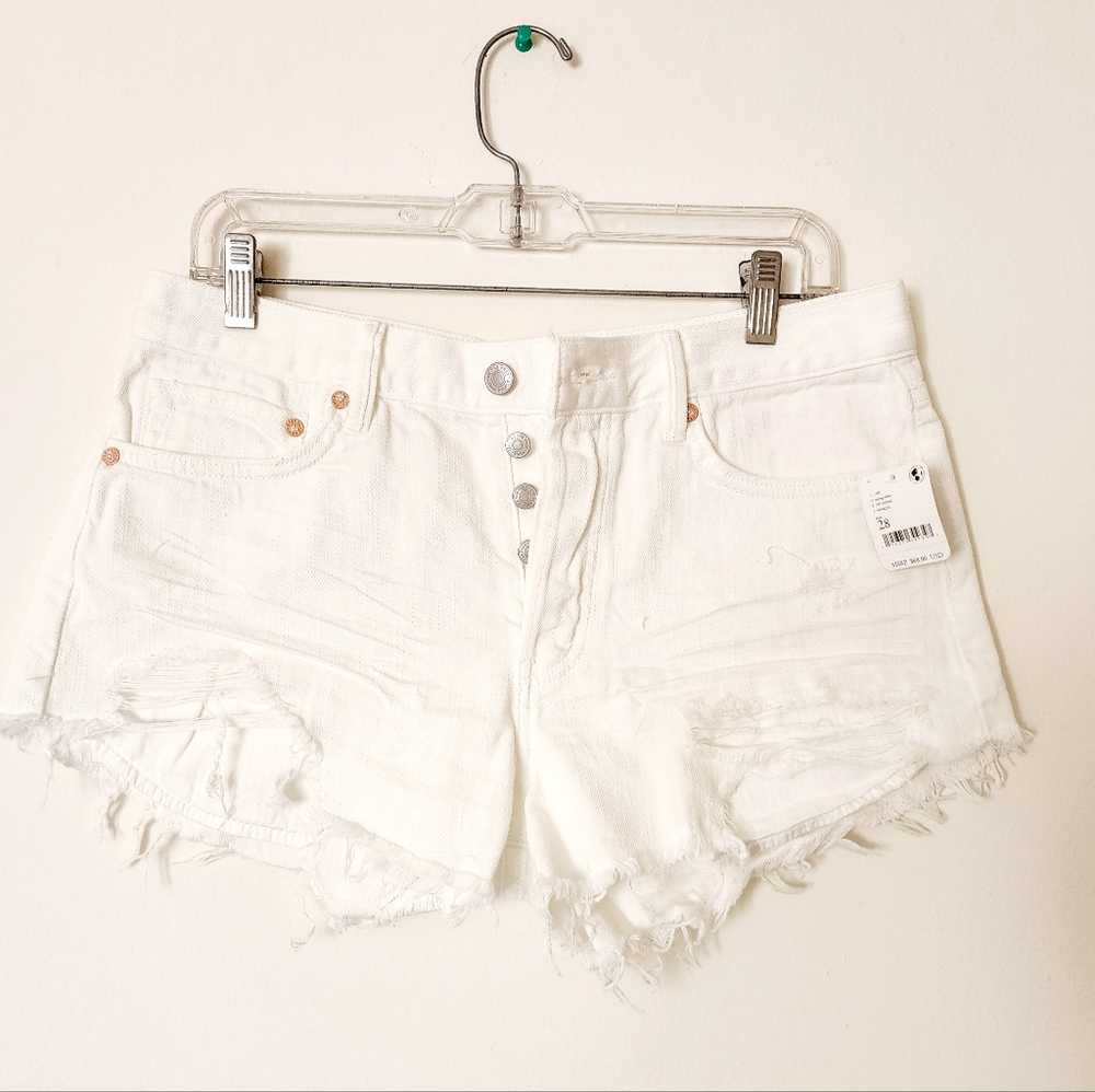 Free People short white jeans - Picture 7 of 8